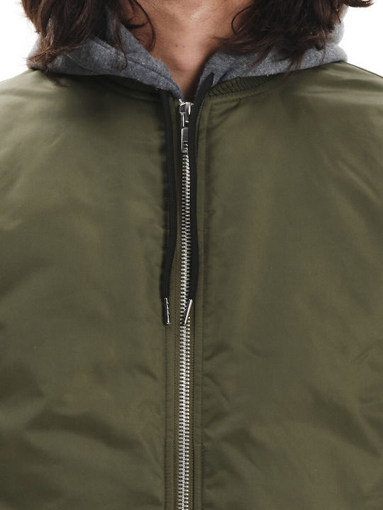 Winter Jacke Bomber Grün