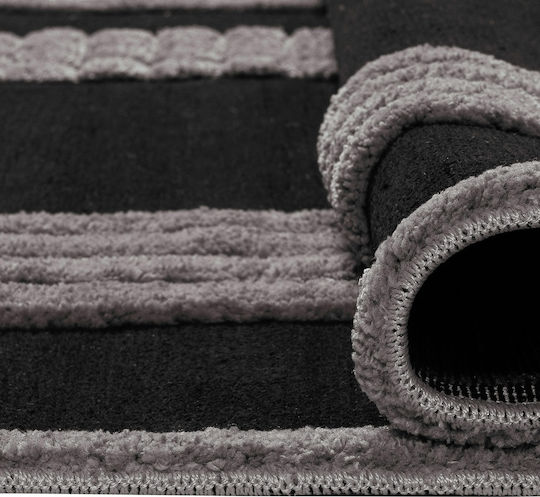 Beauty Home Rectangular Living Room Rug Black 133x190cm