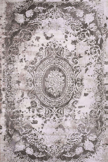 Tzikas Carpets Elements 31131-975 Кръгъл Килим БЕЖОВО-КАФЯВО-СИВО-ЗЛАТНО Ф200cm