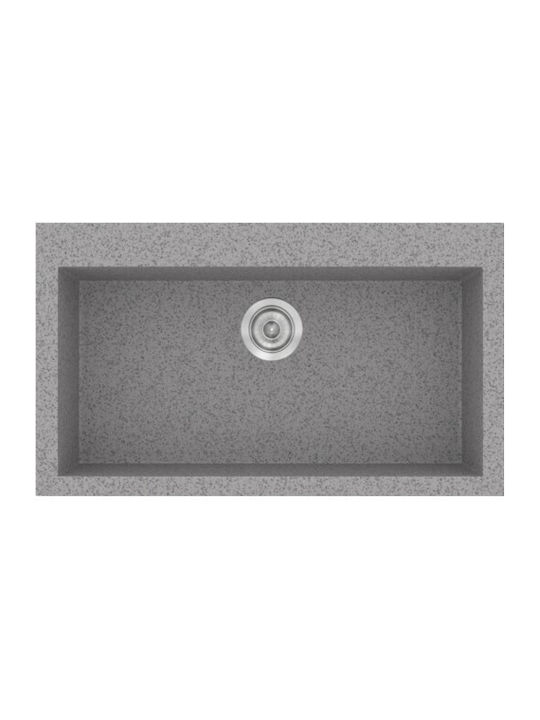 Sanitec Classic 03-02-00 Drop-In Sink Synthetic Granite W79xD50cm White