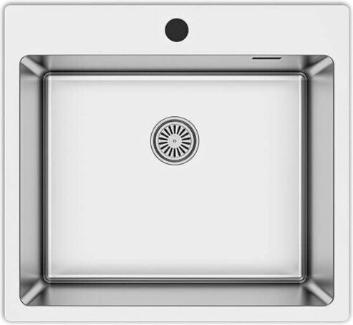 Asil AS 383 Ένθετος Νεροχύτης Inox Σατινέ Μ54xΠ50cm Ασημί