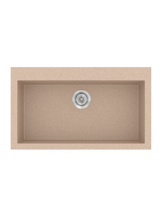 Sanitec Classic Drop-In Chiuvetă din Granit Sintetic L79xW50cm Granit gri