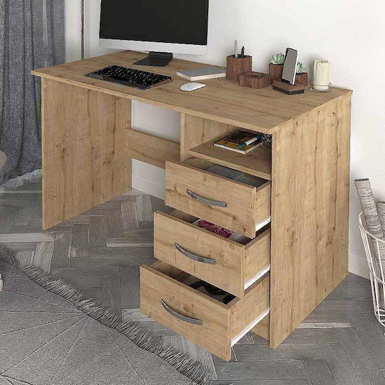 Schreibtisch Eldoris Holz Braun 120x60x75cm