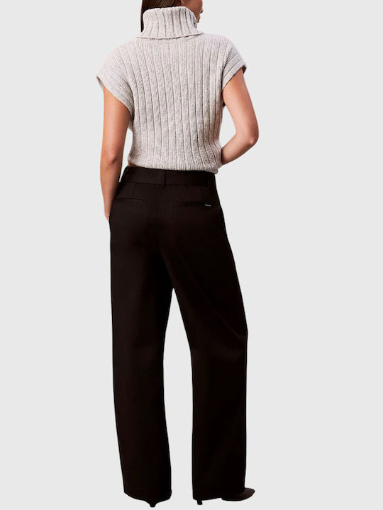Damen Stoff Hose Black