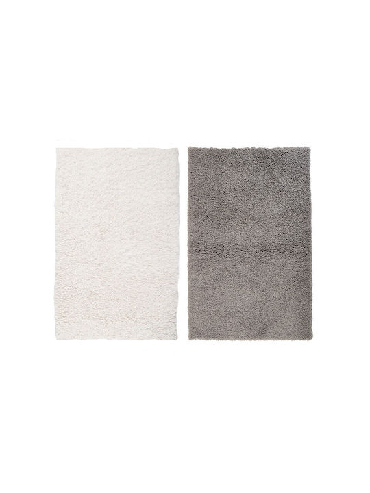 Nef-Nef Homeware Oscar Grey Χαλί Ορθογώνιο Γούνινο Grey 75x140cm