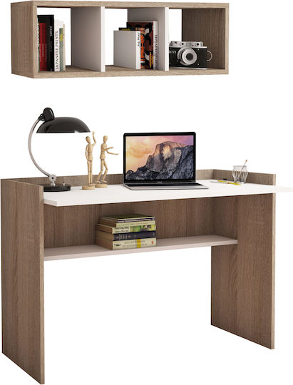Birou Sonama Lemn Sonoma / Alb 118x58x80cm