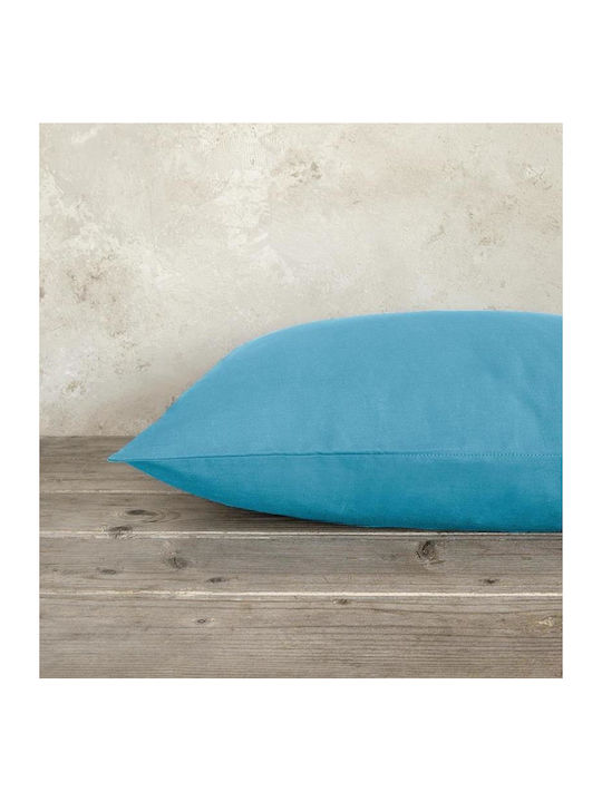 Nima Unicolors Σεντόνι Υπέρδιπλο με Λάστιχο 165x205+35εκ. Petrol Blue