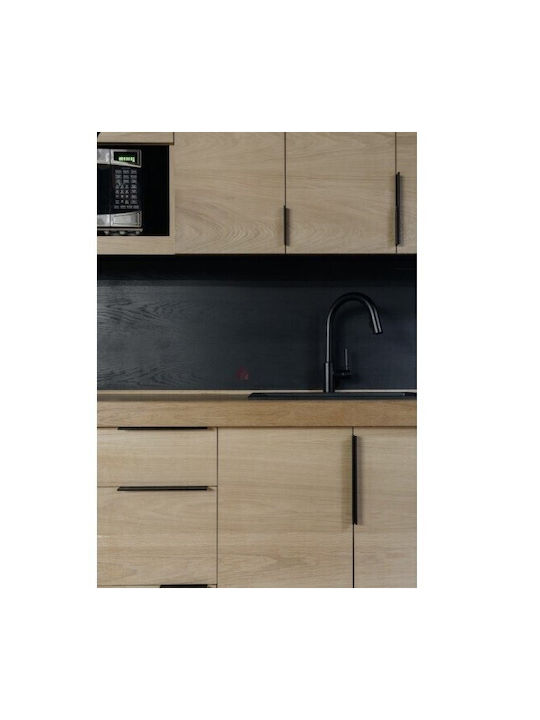 Finetto Handle Furniture Flush Handle made of Metallic Matte Black with Center Distance 160mm 243-1271#160#M 1pcs