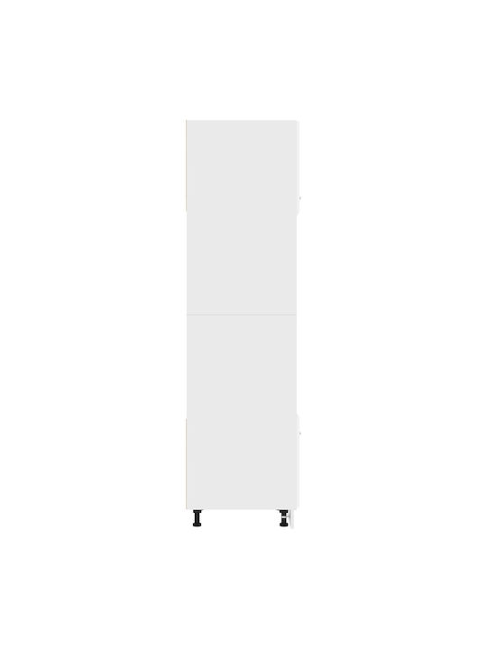 Ντουλάπι Άνω Φούρνου Δαπέδου 60x57x207cm Λευκό