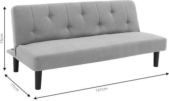 Breathe Two-Seater Couch Bed Anthracite 167x77x73 cm