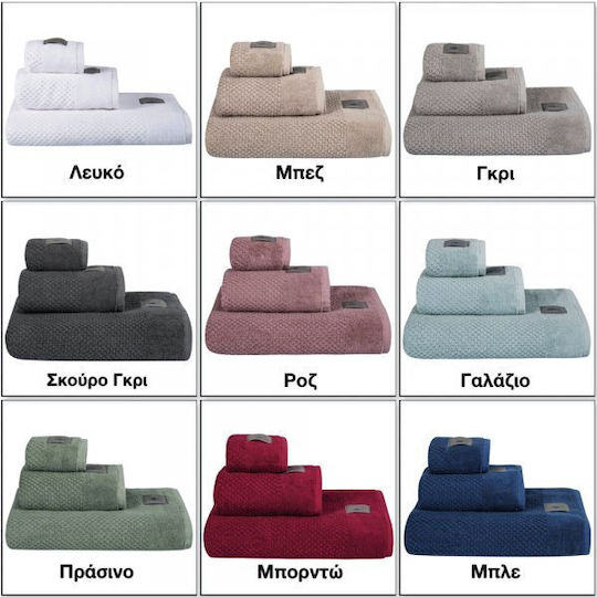 Greenwich Polo Club Πετσέτα Χεριών Premium 4117 30x50εκ. Γκρι Βάρους 700gr/m²