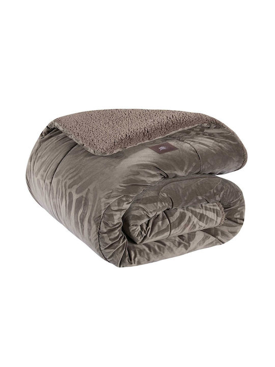 Greenwich Polo Club Duvet Cover Queen 240x250cm 4433 Taupe 700 GSMGsm 11.5 togs Togs