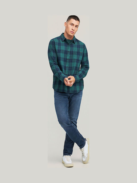 Men's Jeans Pants with Loose Tapered Fit Blue