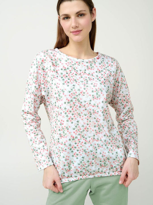 Vamp Damen Pyjama-Set Green Frosty