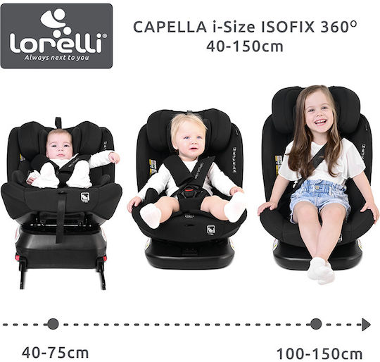 Lorelli Capella Καθισματάκι Αυτοκινήτου i-Size με Isofix Pink 0-36 kg