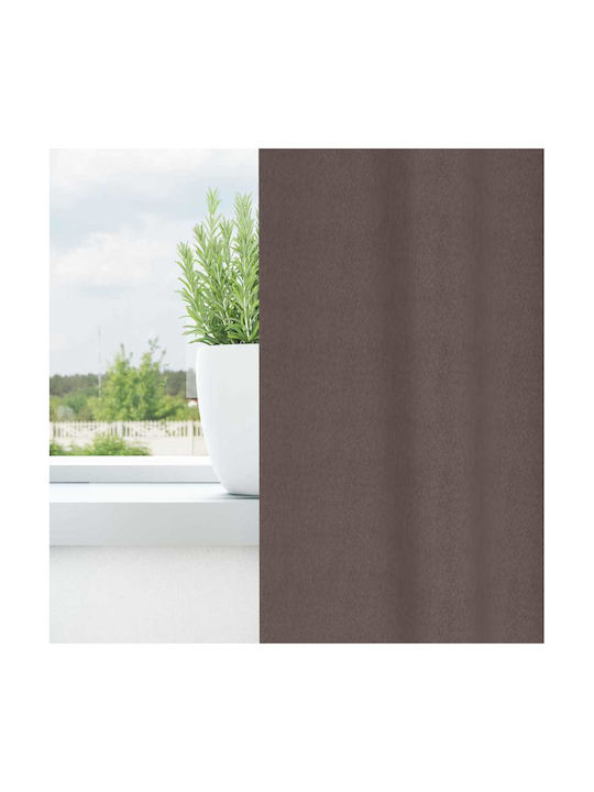 vidaXL vidaXL Vorhänge Verdunkelung Fenster mit Bleistiftfalten Braun 140x260cm