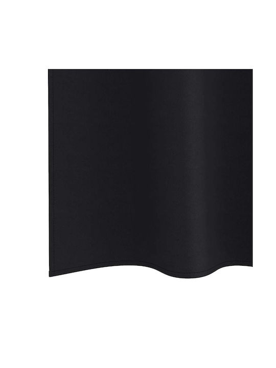 vidaXL vidaXL Vorhänge mit Grommets Schwarz 140x245cm