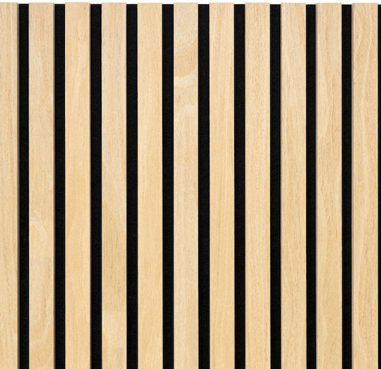 3D Wall Panel from MDF Screw-on with Glue Beige 265x60x2cm