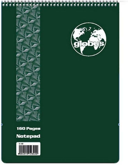 Globus G161 Notepad Spiral 80 Sheets B5 Ruled Red