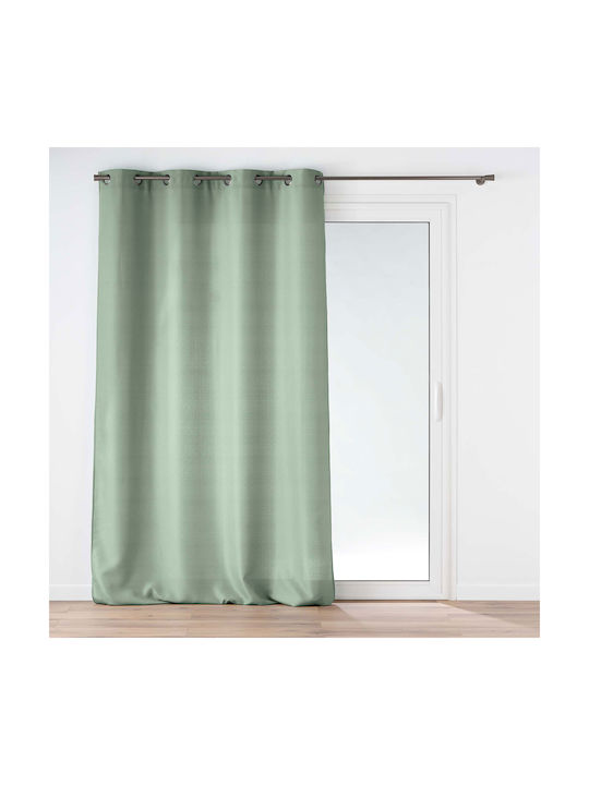 Perdea Cu Capse Soline Verde 140x260cm