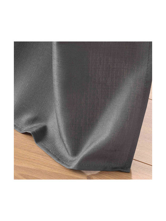 Soline Grommet Curtain Gray 140x260cm