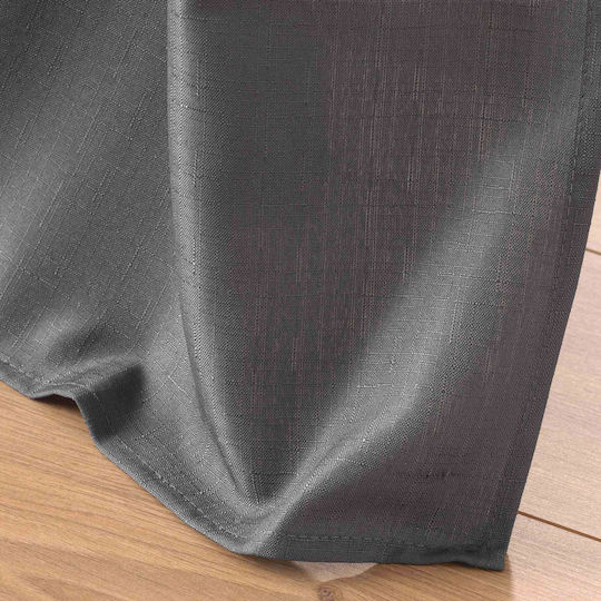 Soline Grommet Curtain Gray 140x260cm