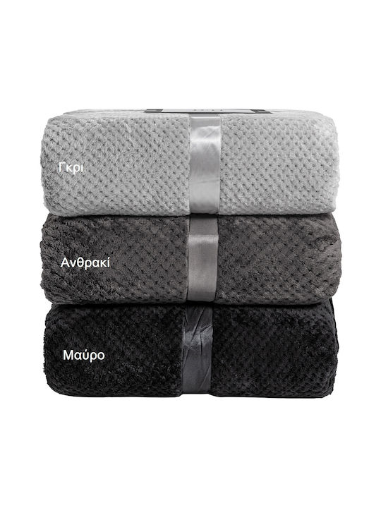 Beauty Home Art 11600 Κουβέρτα Fleece Υπέρδιπλη 220x240εκ. Μπεζ