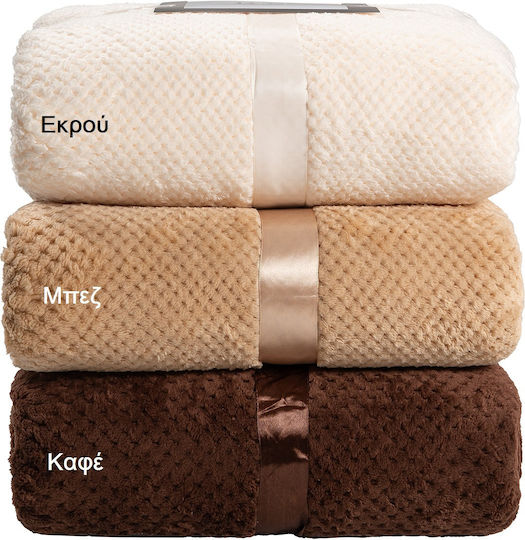 Beauty Home Art 11600 Decke Fleece Übergröße 220x240cm Ecru 11600KBYD-Off White