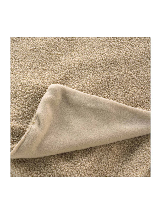 L-c Wooly Κουβέρτα Fleece Καναπέ 125x150εκ. Beige