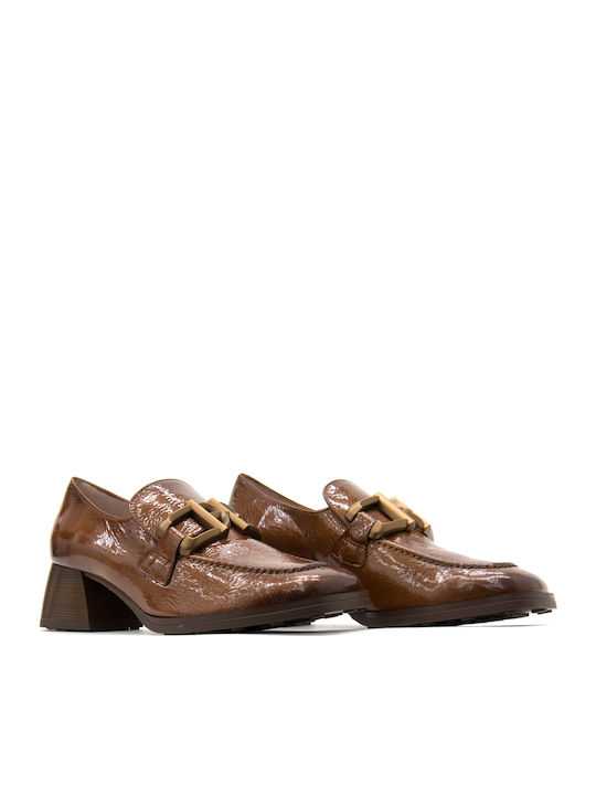 Patent Leather Tabac Brown High Heels