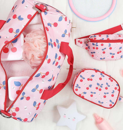 A Little Lovely Company Sack Voyage Pink Fabric L46xW22.5xH25cm