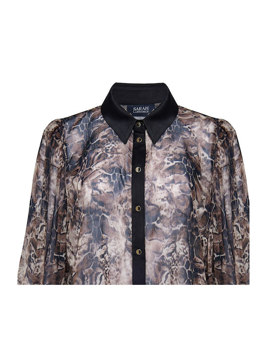 Women's Long Sleeve Shirt Brown