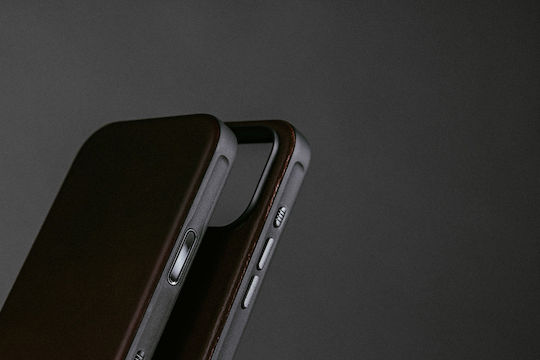 Nomad Modern Задна корица Кожа 0.85мм Черен (iPhone 17 Pro Max)
