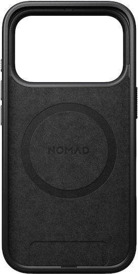 Nomad Modern Задна корица Кожа 0.85мм Черен (iPhone 17 Pro Max)