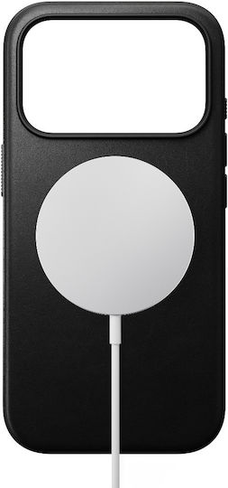 Nomad Modern Back Cover Δερμάτινο 0.85mm Μαύρο (iPhone 18 Pro / 17 Pro)