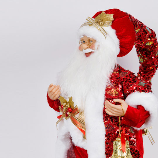 Dekorativer Weihnachtsmann Rot 60cm
