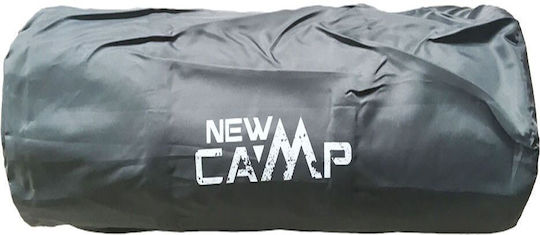 New Camp Αυτοφούσκωτο Διπλό Υπόστρωμα Camping 190x130cm Πάχους 5cm Γκρι