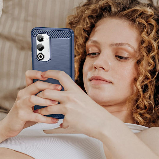 Techsuit Carbon Bumper Σιλικόνης / Πλαστικό Μπλε (Oppo A5 4G - Techsuit)