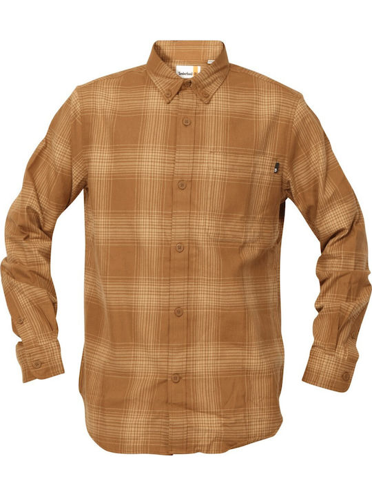 Langärmlig Flanell Hemd Geprüft Yellow