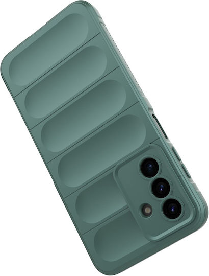 Techsuit Magic Umschlag Rückseite Silikon Grün (Galaxy A17)