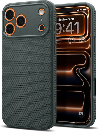 Spigen Liquid Air Umschlag Rückseite Silikon Abyss Green (iPhone 17 Pro Max)