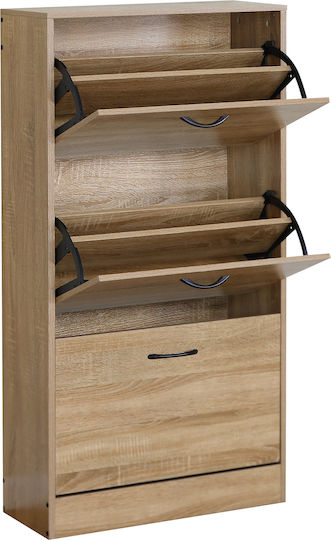 Brantley Wooden Shoe Organizer Beige 60x24x116cm