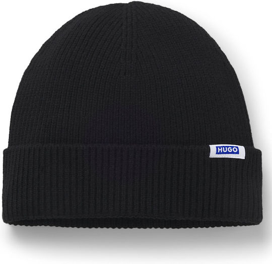 Xiav Beanie Masculin Căciulă Tricotat în culoarea Negru