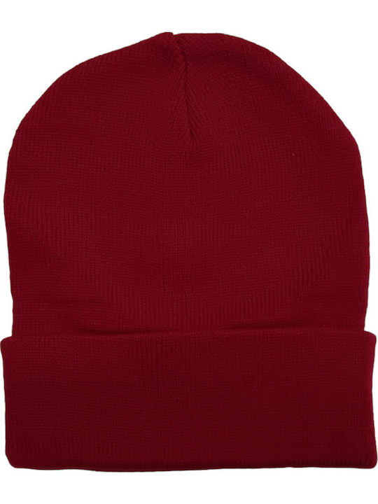 Beanie Unisex Σκούφος Πλεκτός σε Μαύρο χρώμα