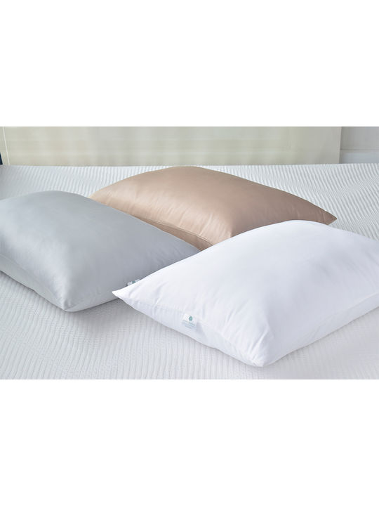 Palamaiki White Comfort Bamboo Bed Pillow Microfiber Anatomic 50x70x14cm