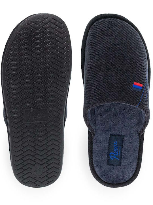 Зимни мъжки чехли Син