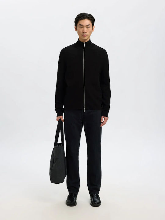 Herren Strickjacke Black (black)