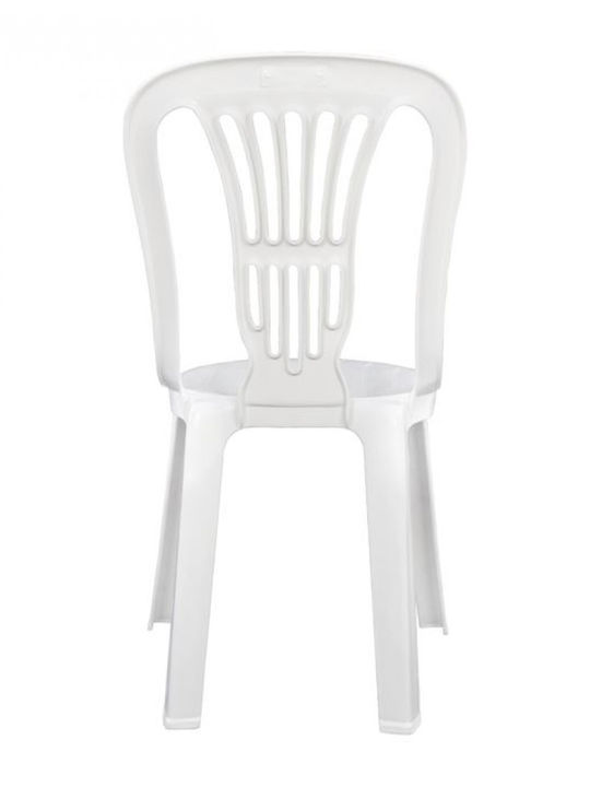 Outdoor Chair Plastic White 40x40x88cm
