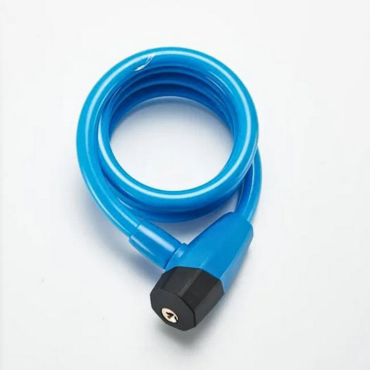 Bicycle Cable Lock Key 10.5x800mm Blue
