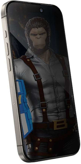 Blueo Privacy Tempered Glass Μαύρο (iPhone Air)